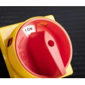 RS PRO 3-Pole Panel Mount Isolator Switch IP65 25A 11kW, Red Handle, Screw Terminal, Model IP65