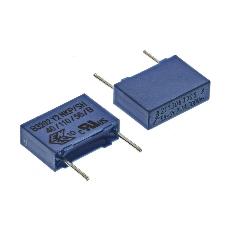 TDK Polypropylene Film Capacitor 2.2nF 300V AC/DC Through Hole B32021A3222M000