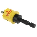 Starrett High Speed Steel Bi-Metal Hole Saw Drill Bit, 20 mm Diameter, 6.35 mm Hex Shank, for Stainless Steel CSC20