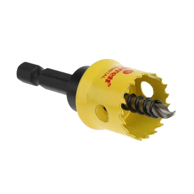Starrett High Speed Steel Bi-Metal Hole Saw Drill Bit, 20 mm Diameter, 6.35 mm Hex Shank, for Stainless Steel CSC20