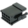 ITT Cannon Trident Male Connector Housing, 12 Way, 5.08 mm Pitch, 3 Row Straight, Snap-in Nylon, TST12PA00 / 192923-5940
