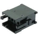 ITT Cannon Trident Male Connector Housing, 12 Way, 5.08 mm Pitch, 3 Row Straight, Snap-in Nylon, TST12PA00 / 192923-5940
