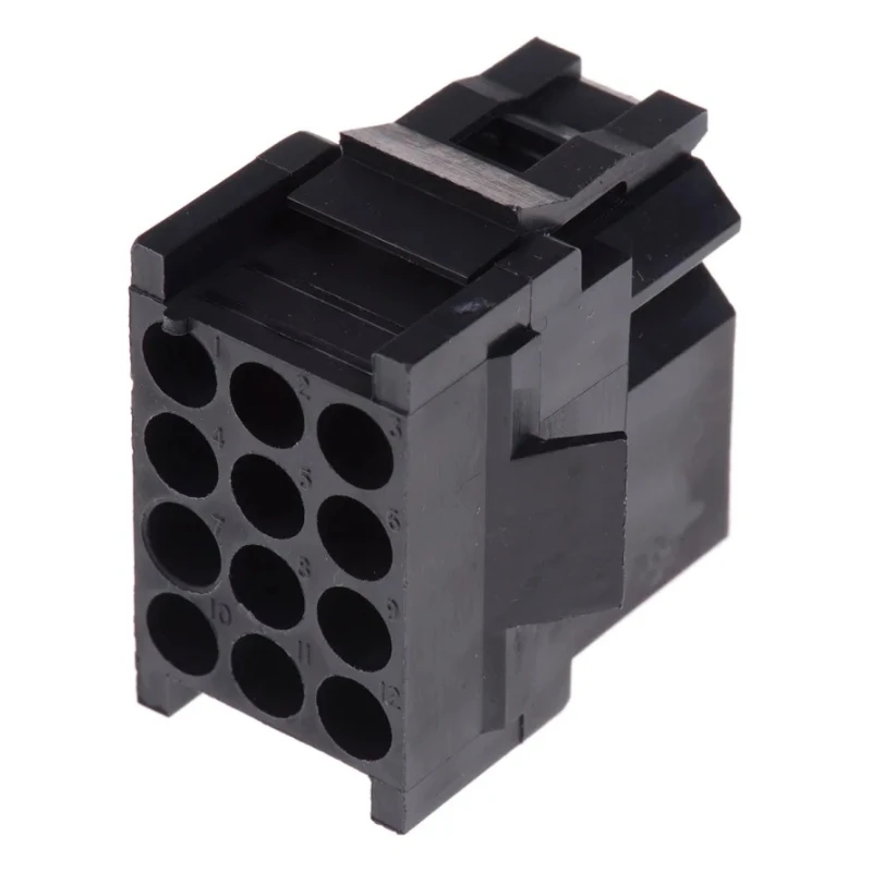 ITT Cannon Trident Female Connector Housing 5.08 mm Pitch 12 Way 3 Row Straight TST12RA00 / 192923-6030