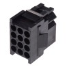 ITT Cannon Trident Female Connector Housing 5.08 mm Pitch 12 Way 3 Row Straight TST12RA00 / 192923-6030
