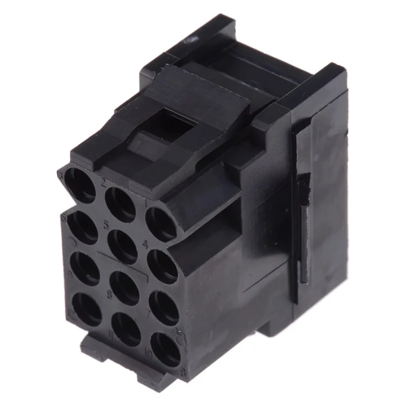 ITT Cannon Trident Female Connector Housing 5.08 mm Pitch 12 Way 3 Row Straight TST12RA00 / 192923-6030