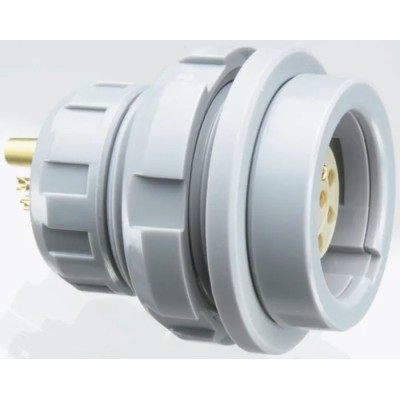 LEMO Circular Connector 11 Contacts Panel Mount M20 Plug Female IP50 Redel P Series EGG.3P.310.PLWG