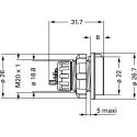 LEMO Circular Connector 11 Contacts Panel Mount M20 Plug Female IP50 Redel P Series EGG.3P.310.PLWG