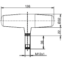 Jumo Wtrans T01.G1 Temperature Transmitter PT1000 Input, 3.6V, -30 to 260°C, Analogue Output, 4mm Diameter, 126mm Depth 