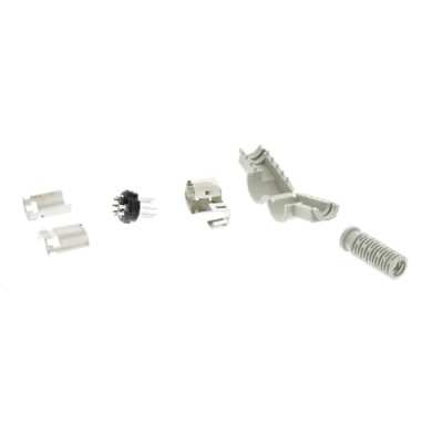 RS PRO MAWI 7 Pole Right Angle Standard DIN Plug Cable Male 4A 34V AC/DC IP30 DIN 45329 Polyethylene Brass Tin 776-628