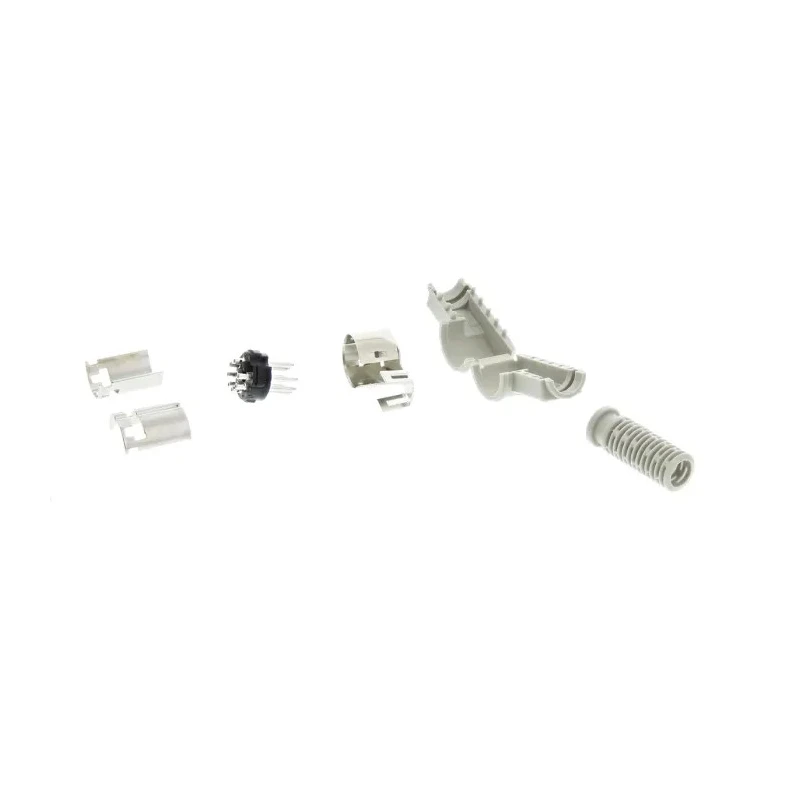 RS PRO MAWI 7 Pole Right Angle Standard DIN Plug Cable Male 4A 34V AC/DC IP30 DIN 45329 Polyethylene Brass Tin 776-628