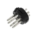 RS PRO MAWI 7 Pole Right Angle Standard DIN Plug Cable Male 4A 34V AC/DC IP30 DIN 45329 Polyethylene Brass Tin 776-628