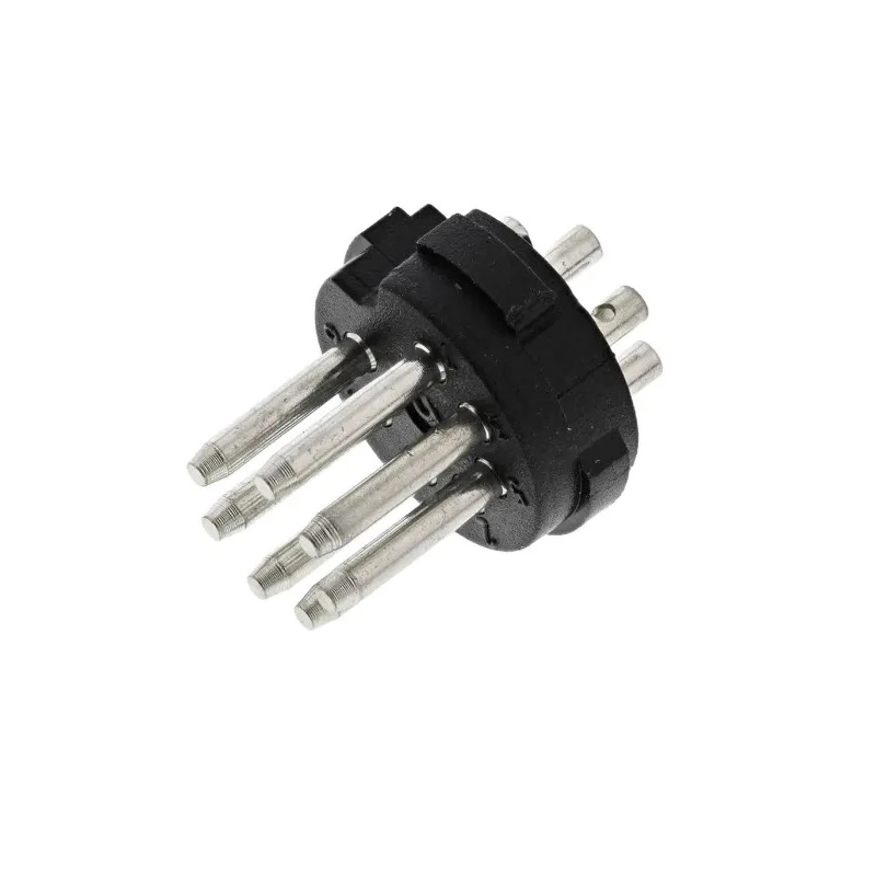 RS PRO MAWI 7 Pole Right Angle Standard DIN Plug Cable Male 4A 34V AC/DC IP30 DIN 45329 Polyethylene Brass Tin 776-628