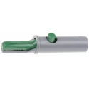 Hirschmann Test & Measurement Green Crocodile Clip, Brass Contact, 6A, Insulated, Jaw Opening 6mm, Polystyrene Body 930126104
