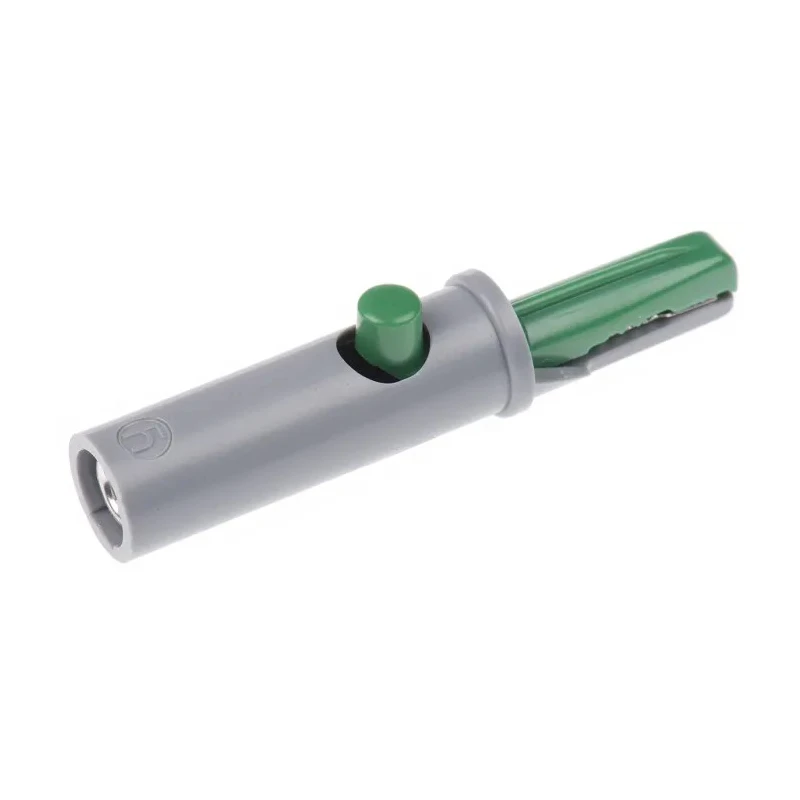 Hirschmann Test & Measurement Green Crocodile Clip, Brass Contact, 6A, Insulated, Jaw Opening 6mm, Polystyrene Body 930126104