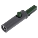 Hirschmann Test & Measurement Green Crocodile Clip, Brass Contact, 6A, Insulated, Jaw Opening 6mm, Polystyrene Body 930126104