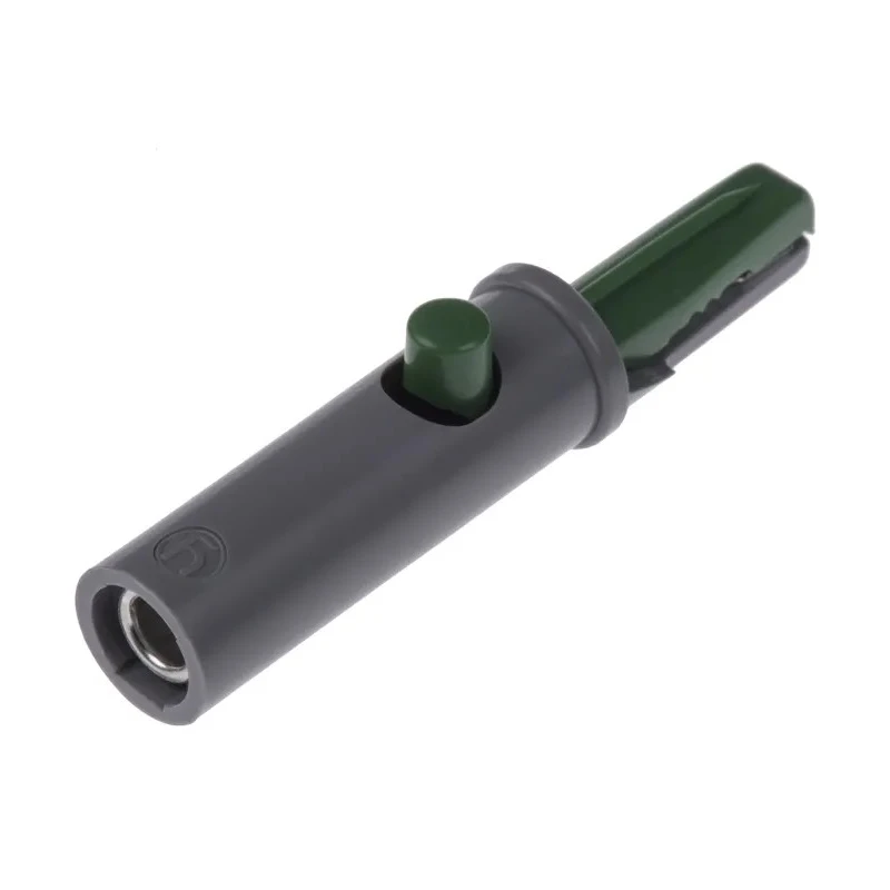 Hirschmann Test & Measurement Green Crocodile Clip, Brass Contact, 6A, Insulated, Jaw Opening 6mm, Polystyrene Body 930126104