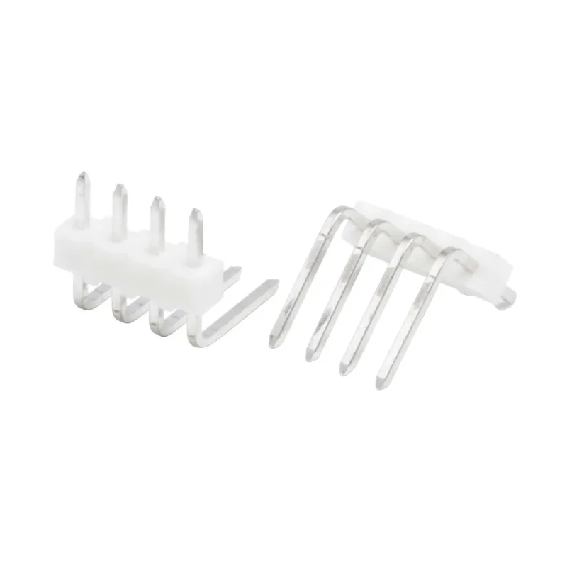 Molex KK 254 Series Right Angle Through Hole Pin Header, 4 Contacts, 2.54 mm Pitch, 1 Row, Unshrouded, Brass 22-05-2041