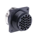 ITT Cannon Circular Connector Panel Mount 35 Contacts Male Socket IP65 Trident Ringlock TR2235RMS1NB / 192926-0490