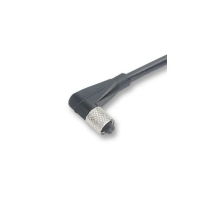 binder Sensor Actuator Cable, Female, 3 Way Right Angle to Unterminated 4 Way, 2m, Polyurethane, 125V, IP67 79-3110-52-04