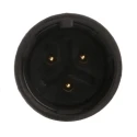 binder Circular Connector, 3 Contacts, Cable, Miniature Plug, Male, IP67, Polyamide, Gold-Plated Brass, 7A 99-9105-00-03