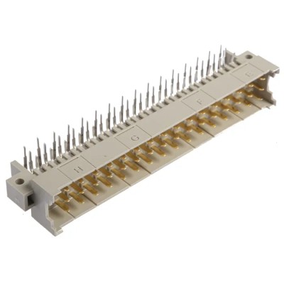 HARTING DIN 41612 48 Way Connector, 5.08 mm Pitch, Type Through Hole, C/2 Solder Class C2, 3 Row Male, Right 09061486901