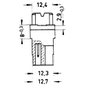 HARTING DIN 41612 Connector Female 15 Way 10.16 mm Pitch Type H15 Faston Class C1 Straight 09062152871