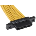 Cinch 25 Way Straight D-Sub Cable Connector, 1.27mm Pitch, Male, Pre-Wired, 3A, 200V DCDA-25P-6E2-18.0B