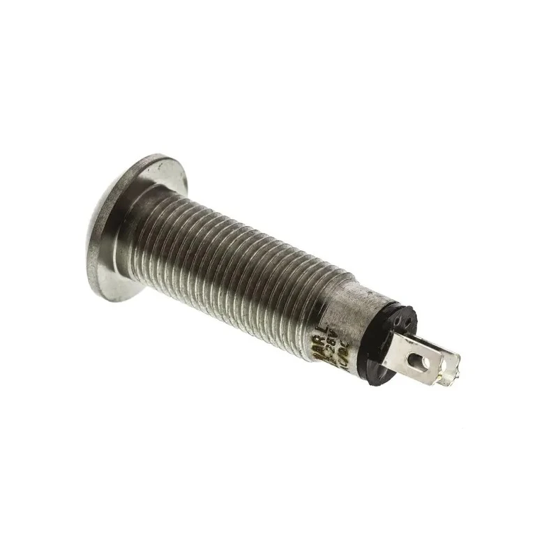 Marl Panel Mount LED Indicator, Blue, IP67, 8.1 mm Mount Hole, 12–28V DC, Solder Tab, 534-930-63