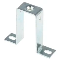 RS PRO TS Series Square Bracket, Zinc Coated Mild Steel, Grey, for Top Hat DIN Rail, Pack of 10 467-361
