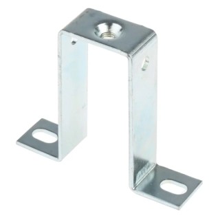 RS PRO TS Series Square Bracket, Zinc Coated Mild Steel, Grey, for Top Hat DIN Rail, Pack of 10 467-361
