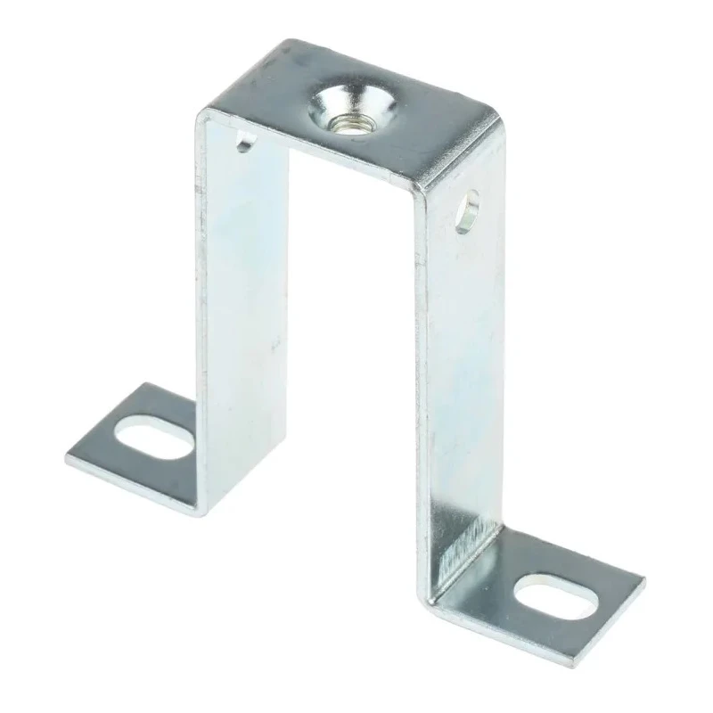 RS PRO TS Series Square Bracket, Zinc Coated Mild Steel, Grey, for Top Hat DIN Rail, Pack of 10 467-361
