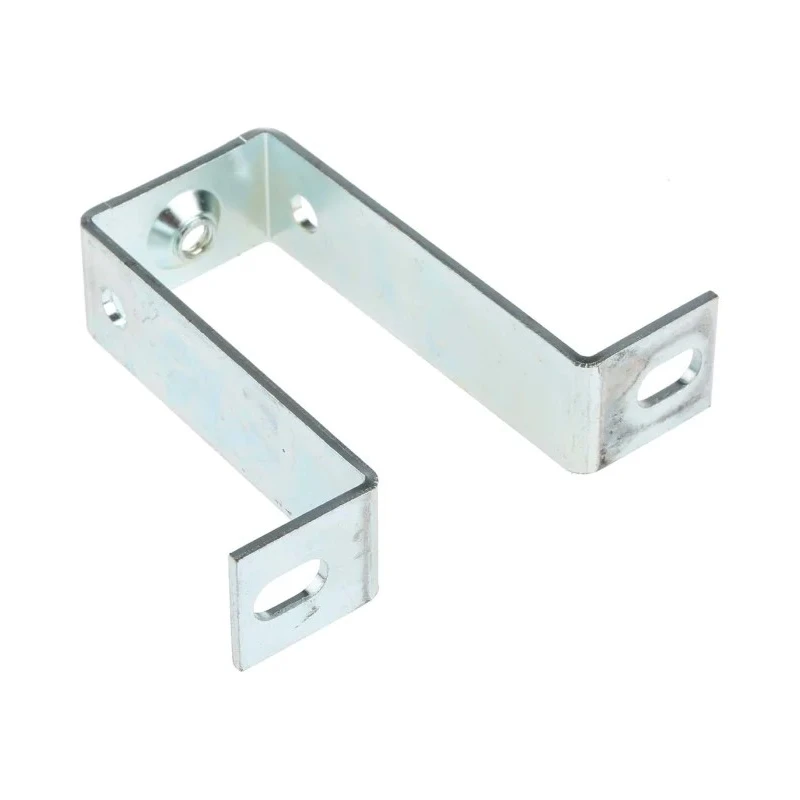 RS PRO TS Series Square Bracket, Zinc Coated Mild Steel, Grey, for Top Hat DIN Rail, Pack of 10 467-361