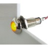 Marl Panel Mount LED Indicator Yellow 537-521-63, 16mA, 8.1mm Mount, IP67, Solder Tab, 12 - 28V DC