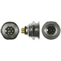 binder 09-4843-00-19 Circular Connector 19 Contacts Panel Mount Miniature Socket Male IP67 3A 60V 440 Series