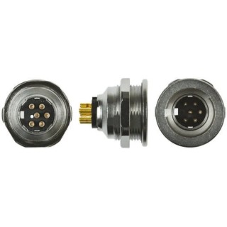 binder 09-4843-00-19 Circular Connector 19 Contacts Panel Mount Miniature Socket Male IP67 3A 60V 440 Series