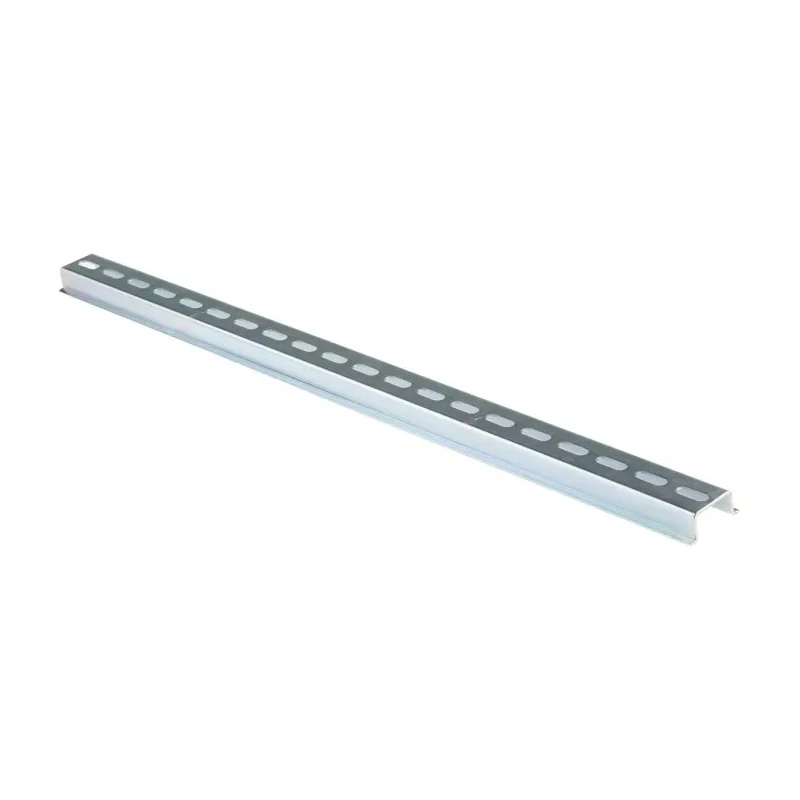 RS PRO Steel Perforated DIN Rail, 500 mm x 35mm x 15 mm, Slotted TS-35, Zinc-Plated, 467-438