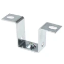 RS PRO TS Series Square Mounting Bracket, 40mm Height, Zinc Coated Mild Steel for Top Hat DIN Rail 467-343