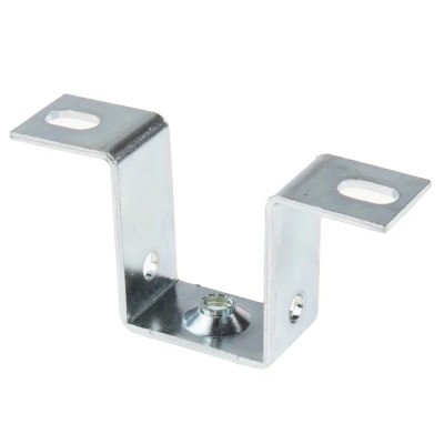 RS PRO TS Series Square Mounting Bracket, 40mm Height, Zinc Coated Mild Steel for Top Hat DIN Rail 467-343