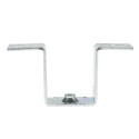 RS PRO TS Series Square Mounting Bracket, 40mm Height, Zinc Coated Mild Steel for Top Hat DIN Rail 467-343