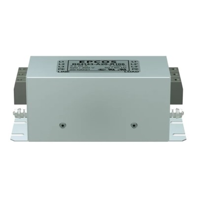 TDK Flange EMC Filter, Screw 3 Phase, 50A, 520V AC, 50Hz/60Hz, B84143A0050R106