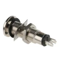 Marl Green Panel Mount LED Indicator 8.1 mm 12–28V DC, Solder Tab, IP67, Diffused Lens 537-532-63