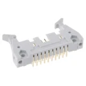 RS PRO Right Angle Through Hole PCB Header 20 Contacts 2.54 mm Pitch Shrouded 1A Gold-Plated Thermoplastic 471-137