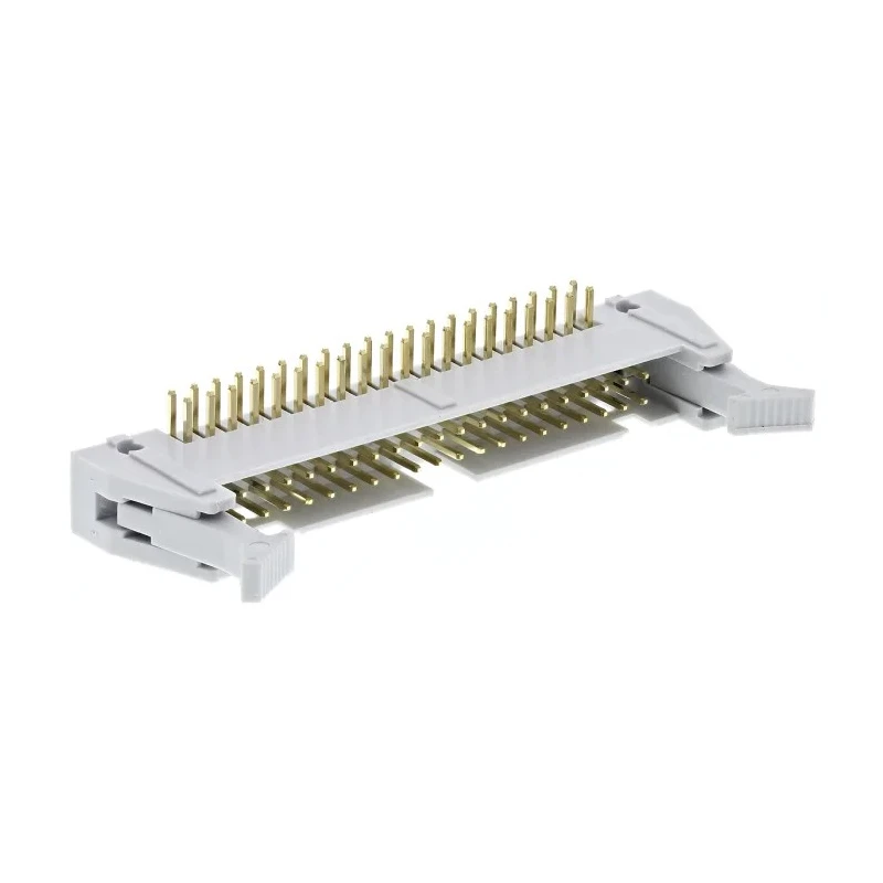 RS PRO Right Angle Through Hole PCB Header, 2.54 mm Pitch, 40 Contacts, Shrouded, Nylon Housing, Brass Gold-Plated 471-165