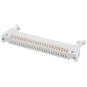 RS PRO Right Angle Through Hole PCB Header, 50 Contacts, 2.54 mm Pitch, Fibreglass Reinforced PET, Brass 471-171