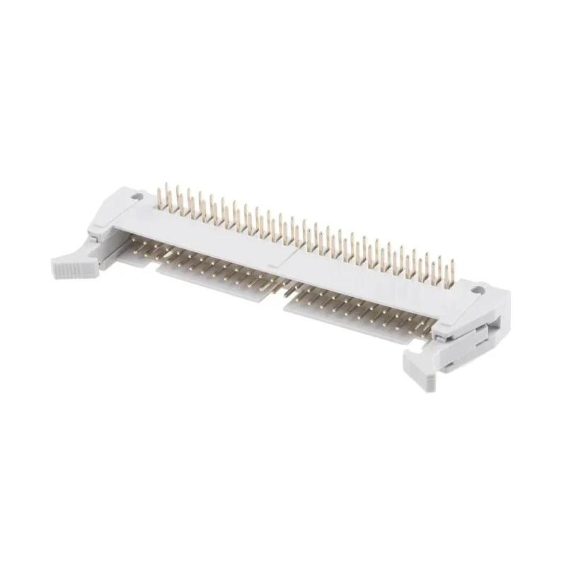 RS PRO Right Angle Through Hole PCB Header, 50 Contacts, 2.54 mm Pitch, Fibreglass Reinforced PET, Brass 471-171