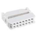 RS PRO 14-Way IDC Connector Female, 2 Row, Cable Mount, 1A, 500V, Pitch 2.54mm, Shrouded, Straight, Brass Contacts, 471-193