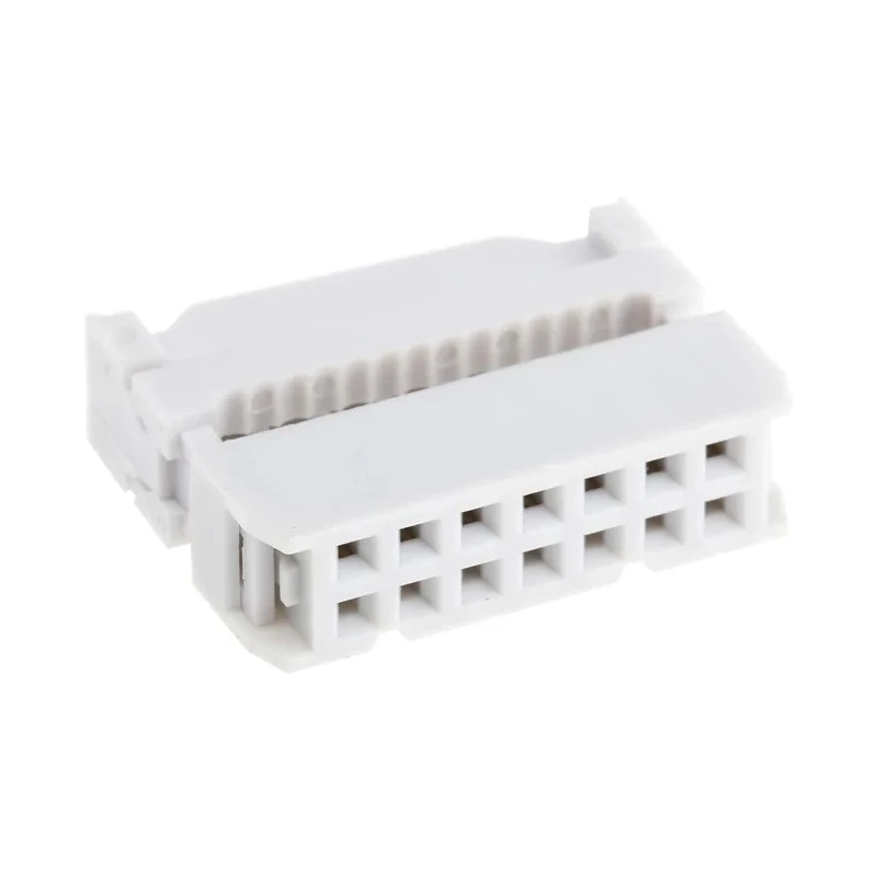 RS PRO 14-Way IDC Connector Female, 2 Row, Cable Mount, 1A, 500V, Pitch 2.54mm, Shrouded, Straight, Brass Contacts, 471-193