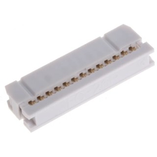 RS PRO 26-Way IDC Connector, Female for Cable, 2 Rows, 1A, 500V, Gold Plated, 2.54mm Pitch, 471-222