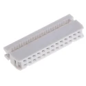 RS PRO 26-Way IDC Connector, Female for Cable, 2 Rows, 1A, 500V, Gold Plated, 2.54mm Pitch, 471-222