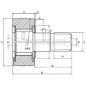 RS PRO Stud Cam Follower, 6mm Inner Diameter, 16mm Roller Diameter, Track Roller, Stud Type, Static Load 3800N 471-304